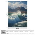 thumbnail image 4 of Chilfamy Wave Mountain Sky Print Throw Blanket for Bed Couch Car, Super Soft Lightweight Blanket for Kids and Adults All Seasons, 3 Sizes Available 50x60in, 4 of 6