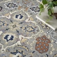 thumbnail image 6 of 7' x 10' Green and Ivory Floral Power Loom Area Rug, 6 of 10