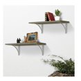 thumbnail image 3 of Style Selections 9.06-Inches L x 0.98-Inches W x 6.54-Inches D White Shelf bracket, 3 of 6