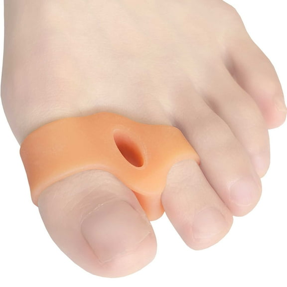 Chiroplax Bunion Corrector Pads Silicone Big Toe Separator Straightener Spacer for Women & Men Hallux Valgus Pain Relief Sleeve Cushion Splint Protector (4 Pads w/ Shims - Medium)
