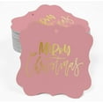 thumbnail image 2 of Inkdotpot Pack Of 100 Real Gold Foil Bracket Shape Paper Tags Merry Christmas Favor Hang Tags, 2 of 6