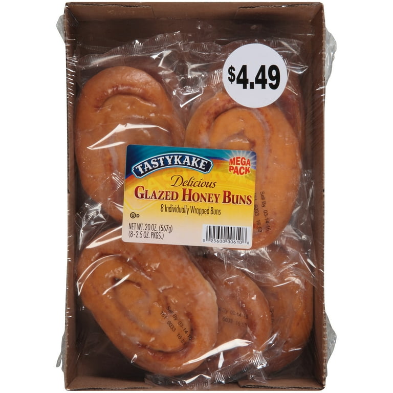 Tastykake® Freshness Guaranteed Glazed Honey Buns, Mega Pack, 8
