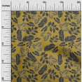 thumbnail image 2 of oneOone Georgette Viscose Olive Green Fabric Tropical Line Drawing Leaf Sewing Craft Projects Fabric Prints By Yard 42 Inch Wide, 2 of 5