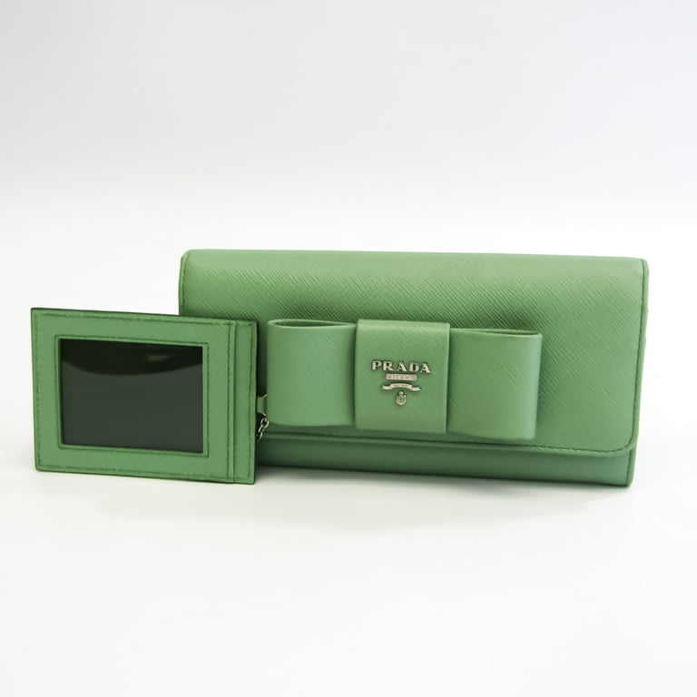 Prada Saffiano Leather Bow Wallet