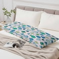 thumbnail image 6 of Pink Fishes Body Pillow Cover 20 x 60 Inch Decorative Pillow Cover Cartoon Coastal Ocean Fish Striped Lumbar Pillowcase Seasonal Rectangle Cushion Case for Couch Sofa Bed Living Room, 6 of 9