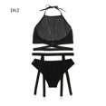 thumbnail image 1 of Conjunto de lencería sexy para mujer Conjunto de ropa interior de sujetador con diseño de malla Conjunto de tirantes de bragas con sujetador transparente para niña, XL sidaley XX000162-04, 1 of 7