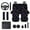 Bats Moon, variant on Deer 13pcs Set Car Seat Cover Set with American Flag Steering Wheel Cover Seat Belt Strap Cover Armrest Cover Key Chain Coasters Lipstick Holder Universal Fits SUV Sedan Truck Van