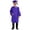 Purple, variant on Boys Girls Kindergarten Graduation Cap and Gown Set Graduation Celebration Dress Outfit with Pockets Red Cap and Gown Set