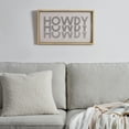 thumbnail image 2 of Home Decor Collection Howdy Print Natural Wood Framed Wall Art, 22" x 13", 2 of 6