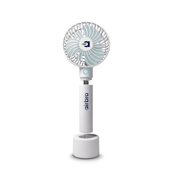 Ventilador portátil portátil y banco de energía Airbro FHA-30 2600 mAh