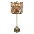 thumbnail image 2 of Royal Designs  Antique Brass Lamp with Vintage World Maps Lamp Shade 1 Light, 2 of 8