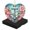 AX0166, variant on Funny Christmas Ornament,Colorful Mandala With Intricate Floral Patterns Vector Illustration,Xmas Heart-Shaped Ceramic Pendant