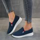 thumbnail image 4 of Zapatos de lona planos de gran tamaño para mujer, zapatos deportivos casuales cómodos de verano Wmkox8yii shalkjhdk1603, 4 of 4