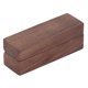 thumbnail image 5 of Caja de madera para anillos con 2 ranuras, carcasa magnética duradera de nogal pulida a mano, soporte para anillos de madera para joyería, 5 of 5