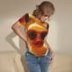 thumbnail image 3 of Balery Sunglasses Yellow Duck Body de cuello redondo de manga corta para mujer Tops de manga corta Tops básicos-Large, 3 of 7