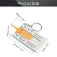 thumbnail image 3 of Tyre Depthometer 0 20mm Auto Tyre Depth Gauge Caliper Yellow Tire Ruler Depth, 3 of 7