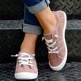 thumbnail image 6 of NOKIO Womens Low Top Canvas Shoes, Lace up Canvas Sneakers, Casual Tennis Walking Shoes Women Casual Shoes Solid Sports Shoes Canvas Fashion Casual Shoes, 6 of 7