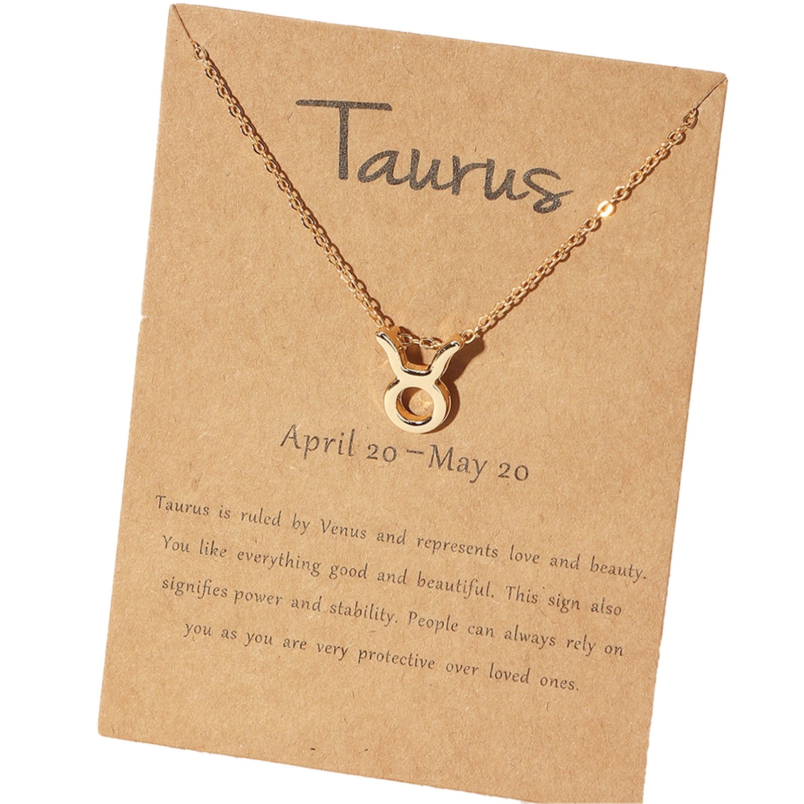 Frehsky necklaces for women Cardboard Star Zodiac Sign Constellation