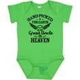 thumbnail image 3 of Inktastic Handpicked for Earth by My Great Uncle in Heaven Boys or Girls Baby Bodysuit, 3 of 5