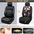 thumbnail image 5 of Eheartsgir Pink Cherry Blossom Print Auto Seat Protector for Pets, Airbag Compatible Washable Car Interior Accessories for Sedans, Polyester Front Covers, 5 of 7