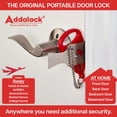 thumbnail image 3 of Cerradura de puerta portátil Addalock The Original para viajes y hogar, 3 of 6