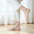 thumbnail image 2 of Women 2 Pairs Sling Liner Socks Low Cut No Show Half Socks Slingback Invisible Non Slip Heel Liner Toe Topper Sock for Heels Flats Pumps Shoes Comfortable Breathable Footwear, Beige, 2 of 9