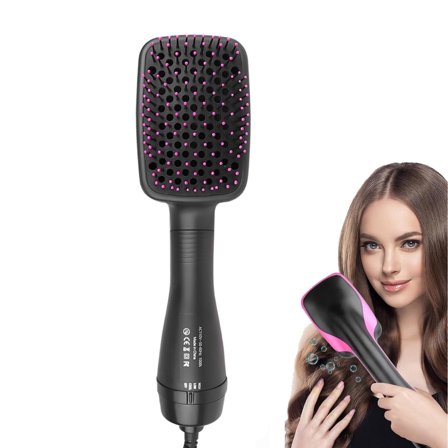 YOSUOPOC 3-in-1 Hot Air Brush, One Step Hair Dryer & Straightener with Negative Ion for Frizz-Free Salon Styling at Home