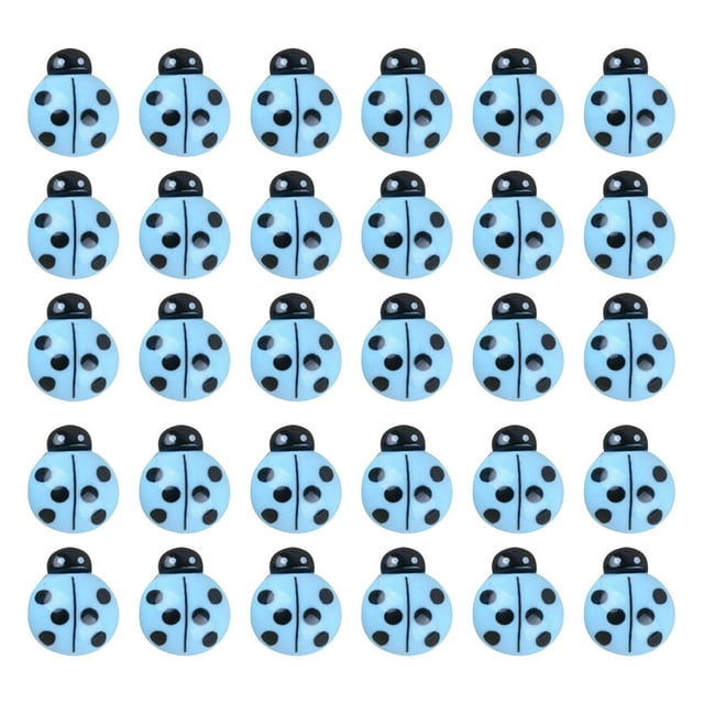 Btomtd 30 Pcs de Miniatures Mignonnes Ongles de Pouce Miniatures Clips Décoratifs pour Photos, Bleu
