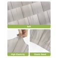thumbnail image 4 of Beige Bar Stool Covers Set of 4, Farmhouse Simple Abstract Striped Wooden Grain Stretch Washable Bar Chair Covers with Backs, Removable Pub Counter Height Chair Cover for Kitchen Dining Room Cafe, 4 of 7