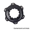 thumbnail image 1 of Bgsha Vélo Moyeu Centre Adaptateur de Verrouillage pour 6 Trous Disque Rotor Noir 1PC, 1 of 9