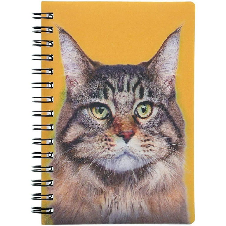 8 Packs Cat Softcover Notebooks Note Book Cats Animals with 3D