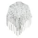 thumbnail image 5 of Bufanda para mujer, capa de noche, bufanda informal, ligera, elegante, con lentejuelas, bufanda nupcial, chal de lentejuelas, capa para fiesta, noche, Plata blanca, 5 of 7