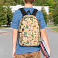 thumbnail image 4 of Easygdp Groovy American Western Footwear Mochila Ligera de 15 Pulgadas para Estudiantes, Mochila Cómoda para la Escuela y Viajes, Correas Ajustables, 4 of 6