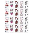 thumbnail image 1 of Kit de pegatinas de tatuajes temporales de 20 hojas, pegatinas de tatuaje para niñas y adultos, belleza, 1 of 5