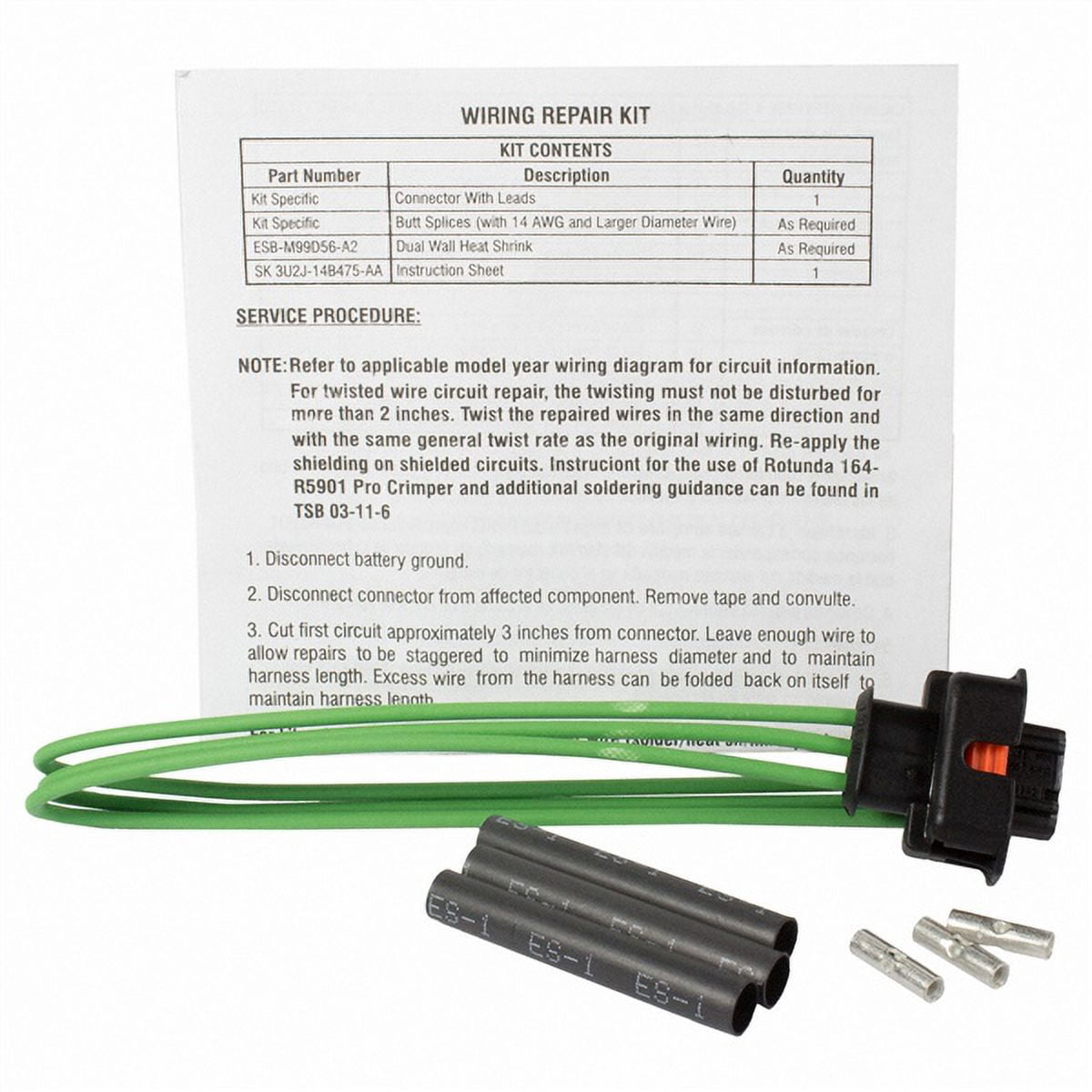 Motorcraft WPT-1099 Fuel Rail Pressure Sensor Connector Fits select: 2013-2018 FORD FOCUS, 2013-2019 FORD ESCAPE