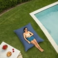 thumbnail image 2 of Covers & all Durable and Stylish Flat Bean Bag Featuring Olefin Fabric, UV Resistant for Bean Bag Lounger - Navy Blue (XXL, 79 L × 59 W × 12 H inch)(Beans not included), 2 of 6