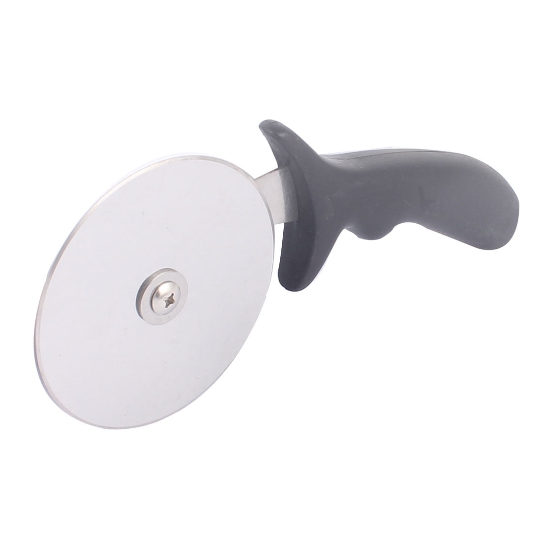 Bread House Restaurant Wheel Slice Pizza Cutter Silver Tone Black 10cm Dia. by Unique-Bargains
