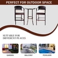 Outdoor High Top Table and Chair, Patio Furniture High Top Table Set