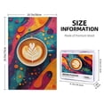 thumbnail image 4 of 1000 PCS Colored coffee latte art 1000 piece puzzle for adults,Enjoy the puzzle solving process,Stunningly Vibrant Colors,Charm Coffee High difficulty puzzle,Gift for Coffee Lovers,Stunning Artwork, 4 of 6