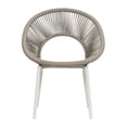 thumbnail image 2 of Seasonal Living Archipelago Ionian 18" Aluminum Dining Chair in White (Set of 2), 2 of 8