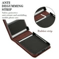 thumbnail image 4 of for Motorola Razr 40 Case, Classic Premium PU Leather Flip Case with Card Holder Shockproof Drop Protective Ring Holder Phone Case Cover for Motorola Razr 40, Brown, 4 of 6