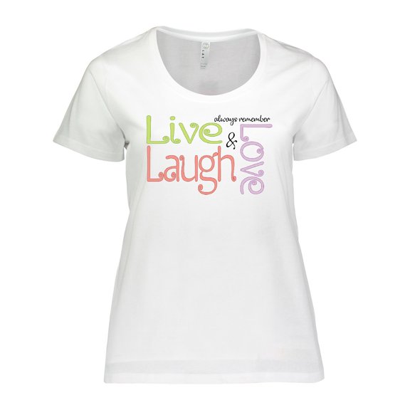 Inktastic Live, Laugh, Love Women's Plus Size T-Shirt