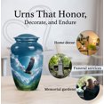 thumbnail image 6 of Yatskia Flying Eagle Urn for Ashes for Women, Large Burial Urns for Human Ashes Adult Man, Small Keepsake Urns for Adult Ash, (Classic 10 Inch and 3 Inch), 6 of 8
