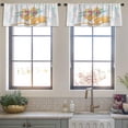 thumbnail image 4 of LALILO Kitchen Curtain Valance Desert Landscape Cartoon Desert Rod Pocket Window Curtain 52"x 18" Set of 2, 4 of 7