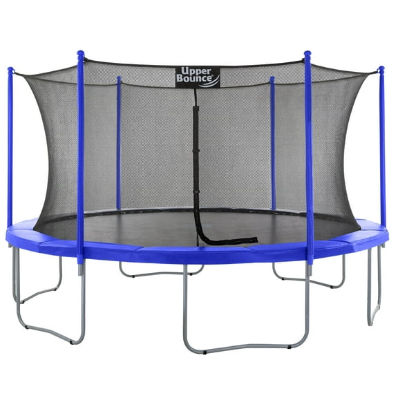 Machrus Upper Bounce 16 FT Round Trampoline Set with Safety Enclosure System – Backyard Trampoline for Kids and Adults, Indoor Trampoline for Kids, Mini Trampoline for Adults