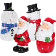 thumbnail image 2 of Christmas Miniatures Figurines Adorable Santa Decorations Ideal For Family Friends Outdoor Garden Theme 4Pcs, 2 of 5
