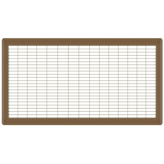 12in x 30in Imperial Brown Heavy Gauge Steel Floor Grille - Heating and Cooling Air Vent