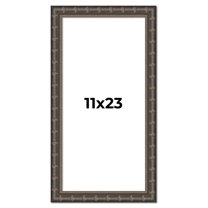 11x23 Frame Black Bamboo Solid Wood Picture Frame Width 1.5 Inches | Interior Frame Depth 0.5