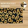 thumbnail image 3 of Sunflower Kitchen Curtains and Valances Set - 3 Piece Kitchen Curtains 36 Inch Length Sets with Valance for Windows Rod Pocket Sunflower Kitchen Decor Decorations, 3 of 5