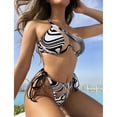 thumbnail image 4 of Yokua Two Pieces Bathing Suit for Women One Shoulder Swimwear Sexy Push Up Bikinis Set, 4 of 16